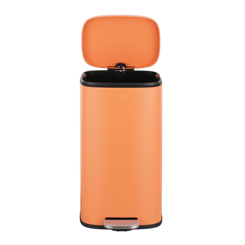 Curtis 8-Gallon Step-Open Trash Can, Carrot Cake