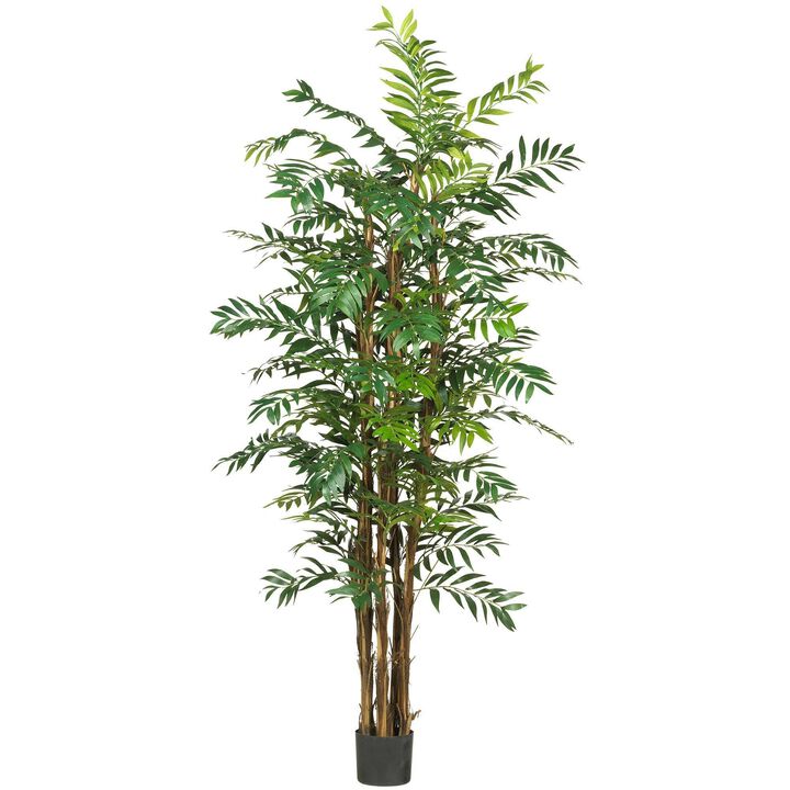 Nearly Natural 7-ft Bamboo Palm Tree w/1542 Lvs