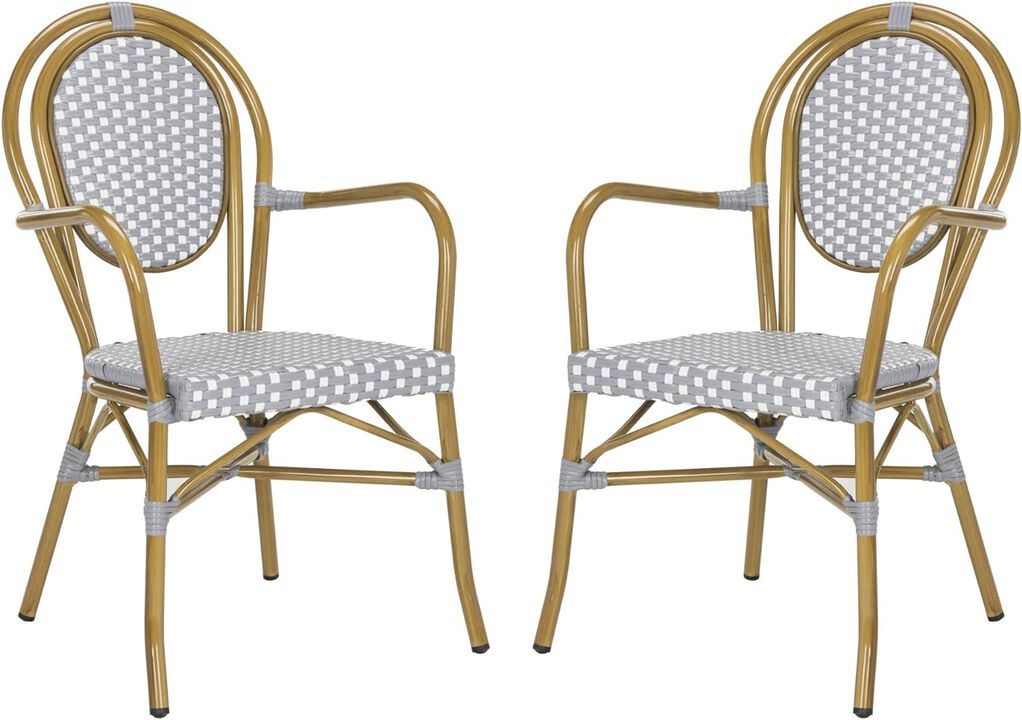 Belen Kox Riviera Bistro Stacking Arm Chair Set, Belen Kox