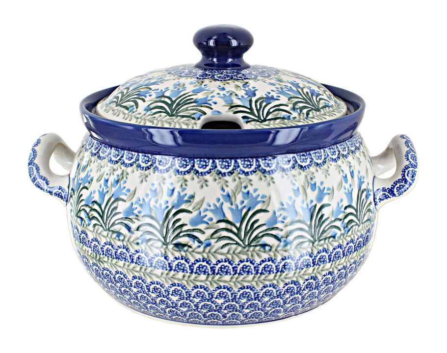 Blue Rose Polish Pottery Sapphire Fields Soup Tureen