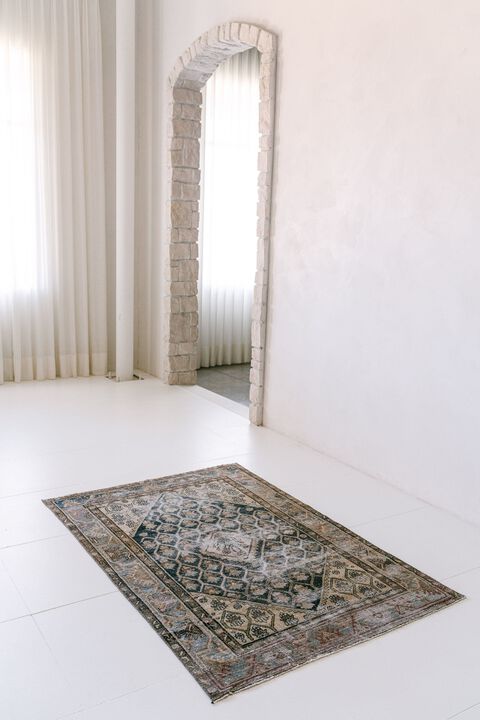 District Loom Vintage Malayer scatter rug-Dune