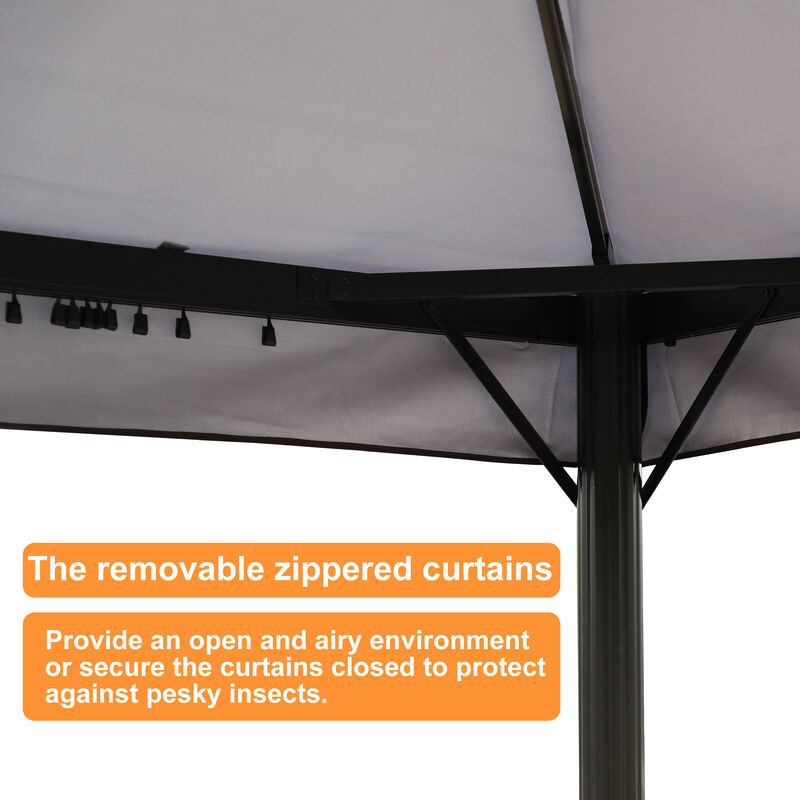 MONDAWE 10x13Ft Square Pop-up Outdoor Gazebo Canopy - Ultimate Outdoor Comfort
