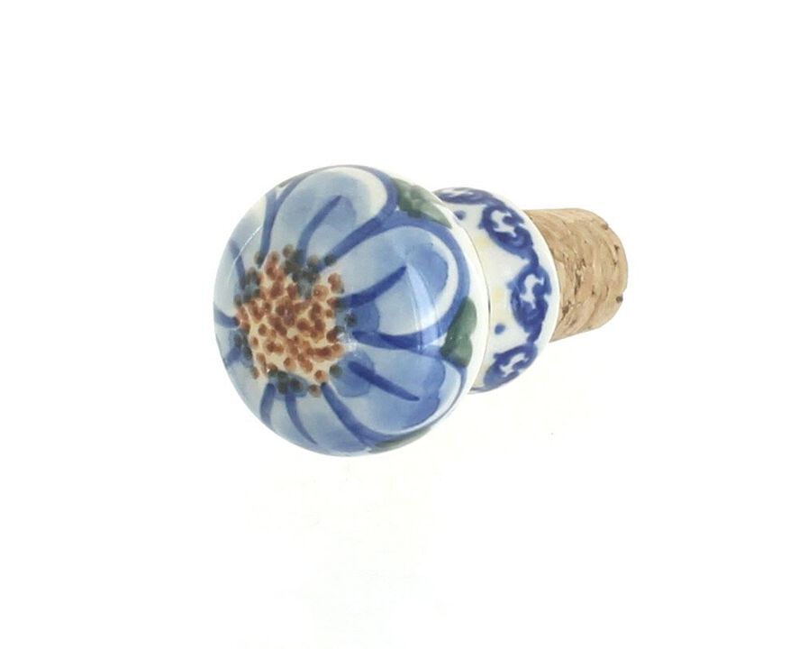 Blue Rose Polish Pottery Scarlett Wine Cork