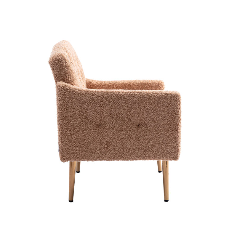 Accent Chair, leisure single sofa with Rose Golden feet