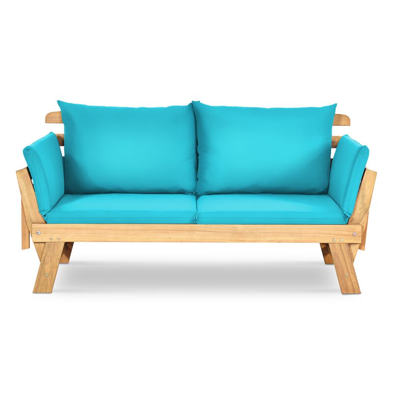 Adjustable  Patio Convertible Sofa with Thick Cushion