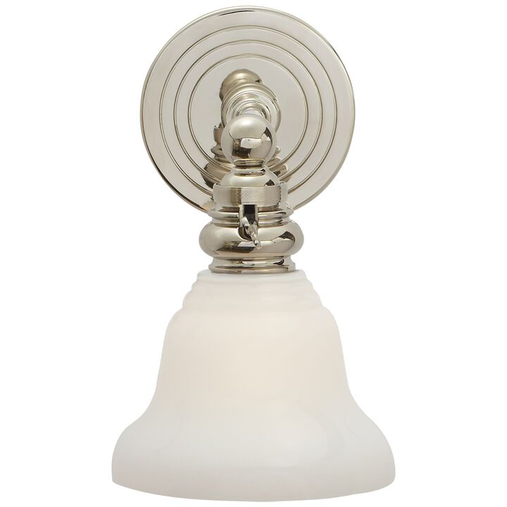 Boston Functional Single Light in Polished Nickel