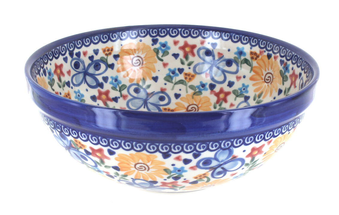 Blue Rose Polish Pottery Savannah Small Serving Bowl