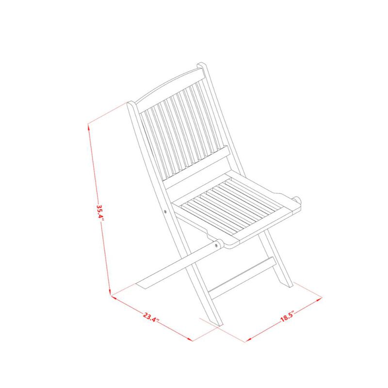 Wooden Patio Set Natural Oil