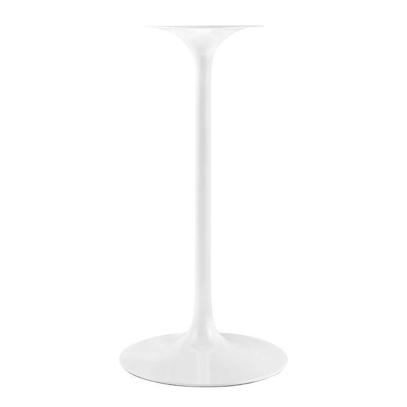 Modway Lippa Bar Table, 28 Inch, White Natural