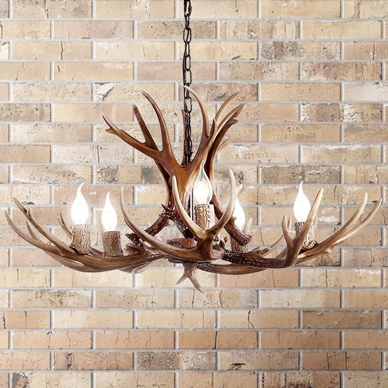 Eldora Adjustable Resin Antler LED Chandelier