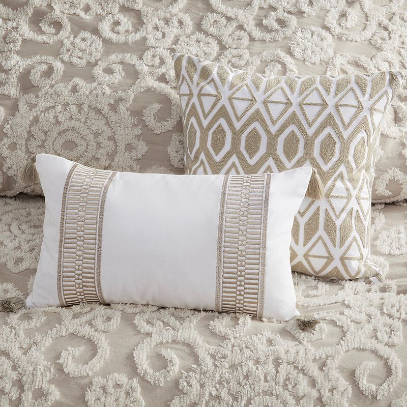 Gracie Mills Lito Chenille Cotton Comforter Mini Set