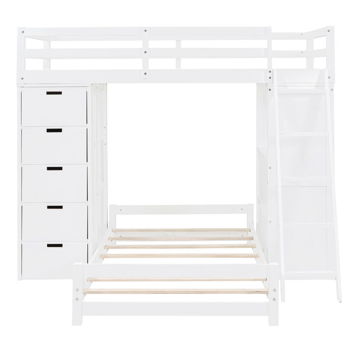 Merax Bunk Bed with LED Light