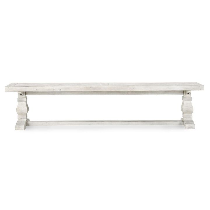 Kosas Home Quincy 83 Bench Nordic Ivory