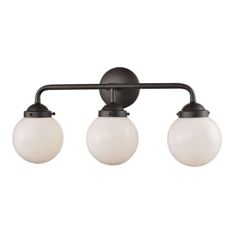 Beckett 24'' Wide 3-Light Vanity Light with Frosted Glass