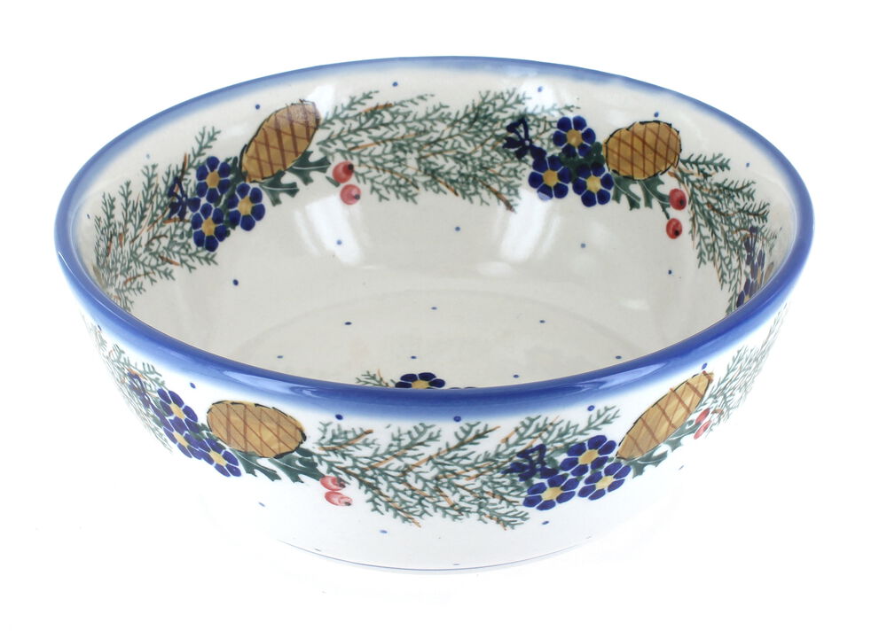 Blue Rose Polish Pottery Frosty Duo Large Bowl