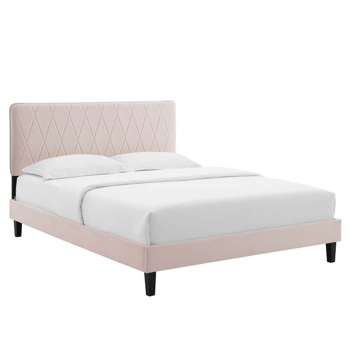 Modway - Phillipa Performance Velvet Full Platform Bed