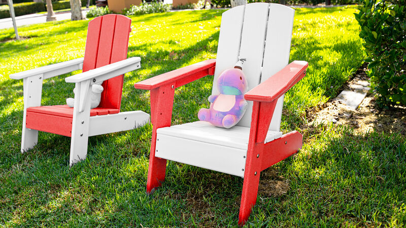 ResinTEAK Kid's Outdoor Adirondack Chair for Relaxing with Family and Playing Outside