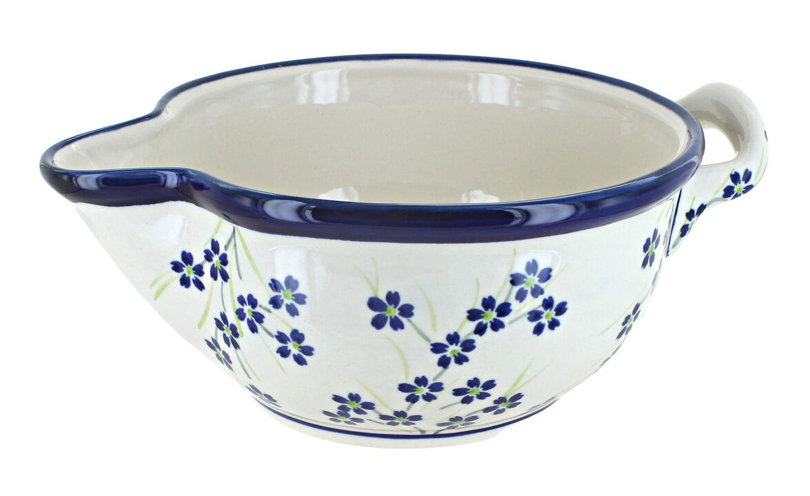 Blue Rose Polish Pottery Nature Batter Bowl