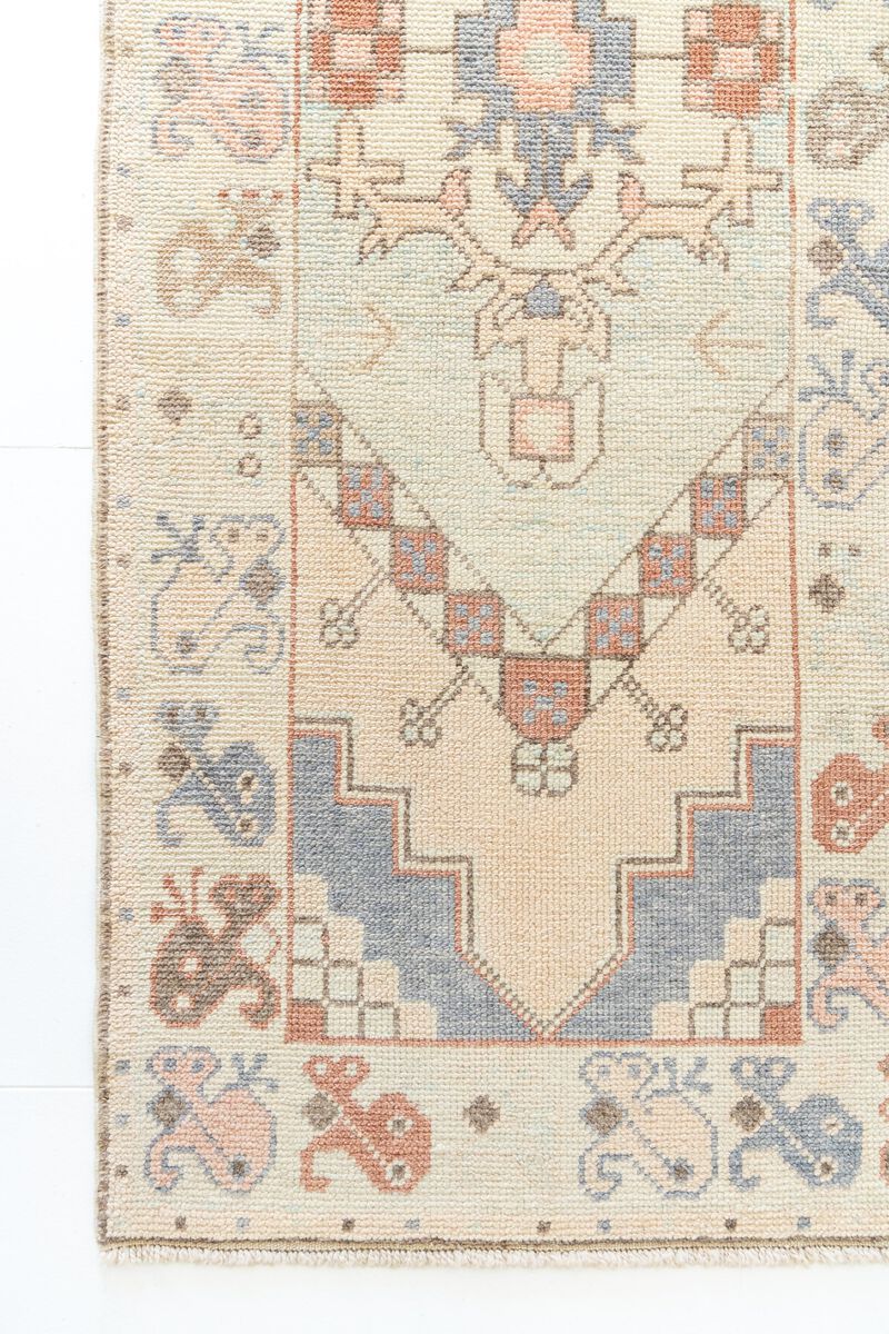 District Loom Vintage Turkish Anatolian Runner Rug No.350