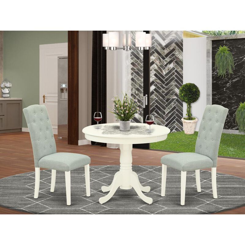 Dining Room Set Linen White