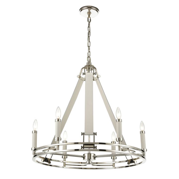 Bergamo 29" Wide 6-Light Chandelier