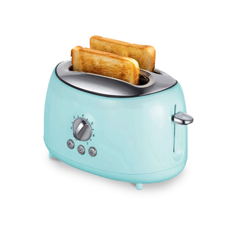 Brentwood Cool Touch 2-Slice Extra Wide Slot Retro Toaster in Blue