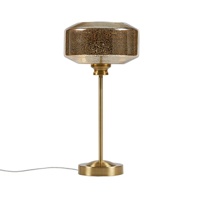 Gracie Mills Escobar Glistening Mercury Glass 17-Inch Table Lamp