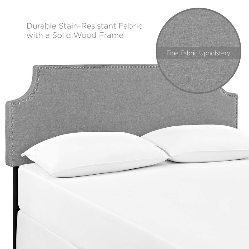 Modway - Laura King Upholstered Fabric Headboard Gray