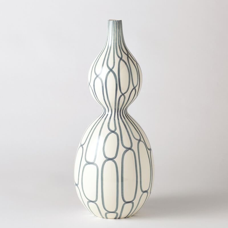 Linking Trellis Double Bulb Vase