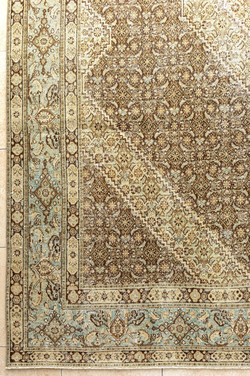 District Loom Vintage Persian Tabriz area rug-Keene