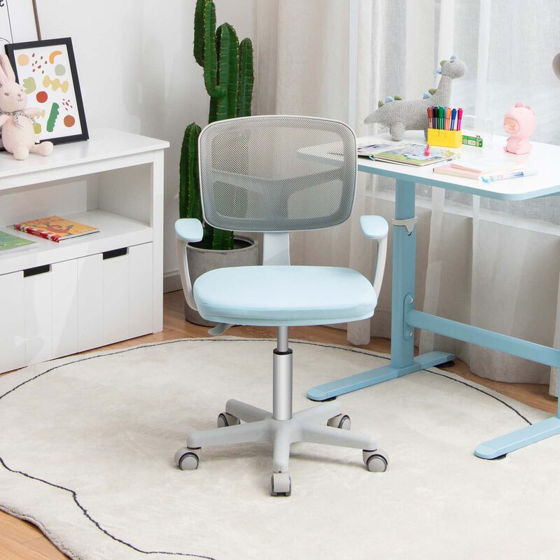 Adjustable Desk Chair with Auto Brake Casters for Kids