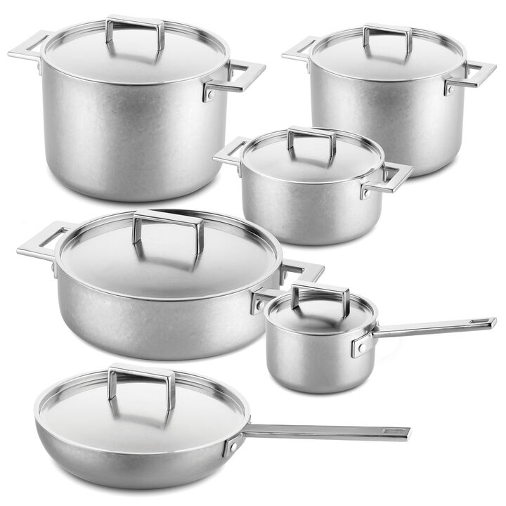 Attiva Pewter 12 Piece Kitchen Set