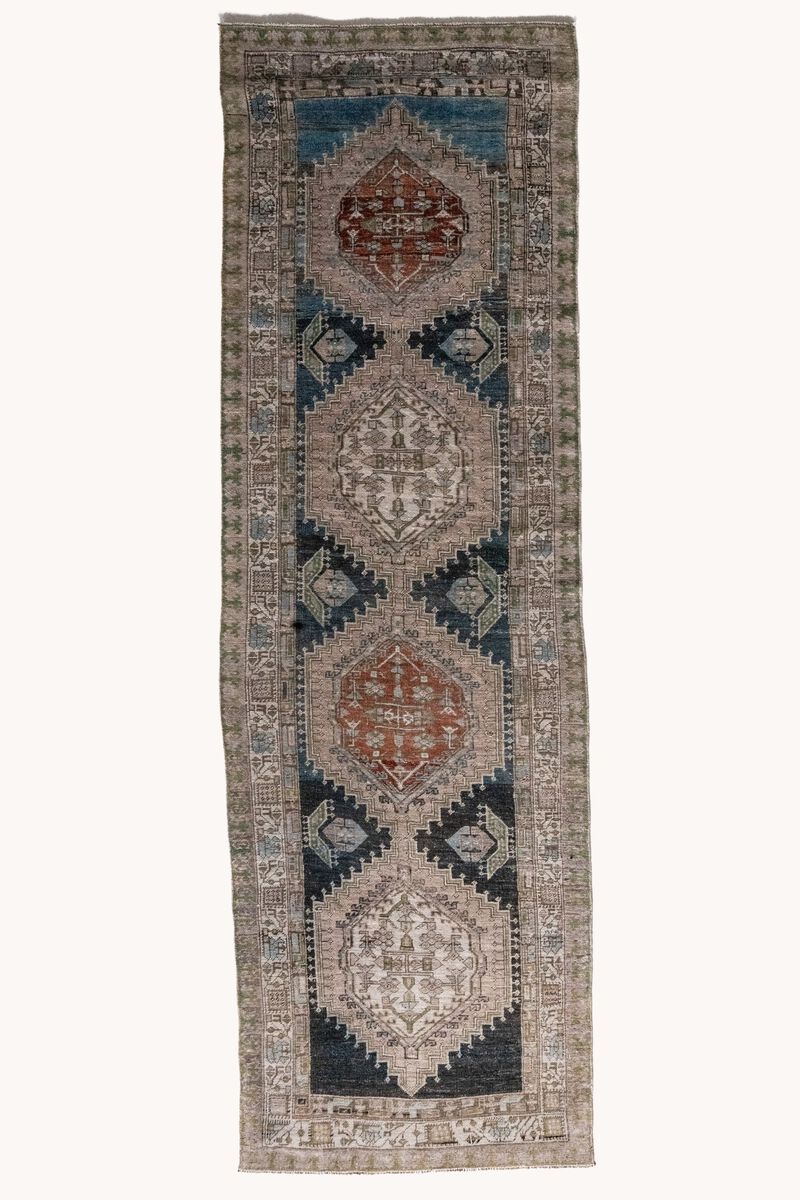 District Loom Antique Persian Serab runner rug-Miles