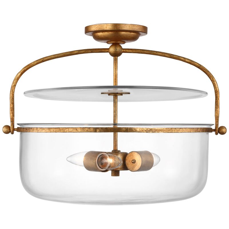 Lorford Med Semi-Flush Lantern