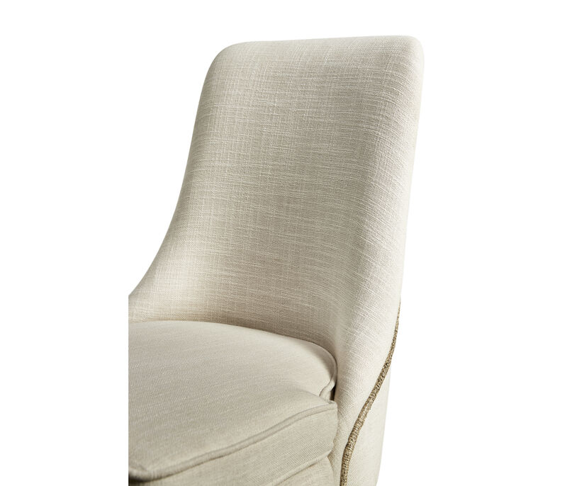 Shoal Linen & Grass Cloth Side Chair