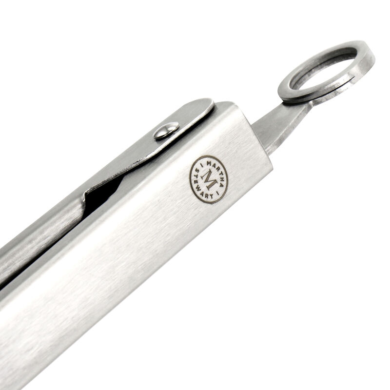 Martha Stewart Stainless Steel Easy-Lock Standard Kitchen Tongs