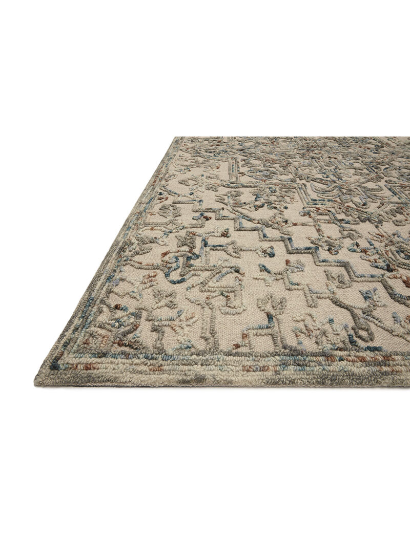 Halle HAE01 Grey/Ocean 18" x 18" Sample Rug