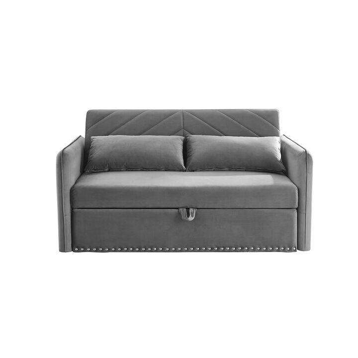 Merax Adjustable Sleeper Sofa with Pull-out Bed