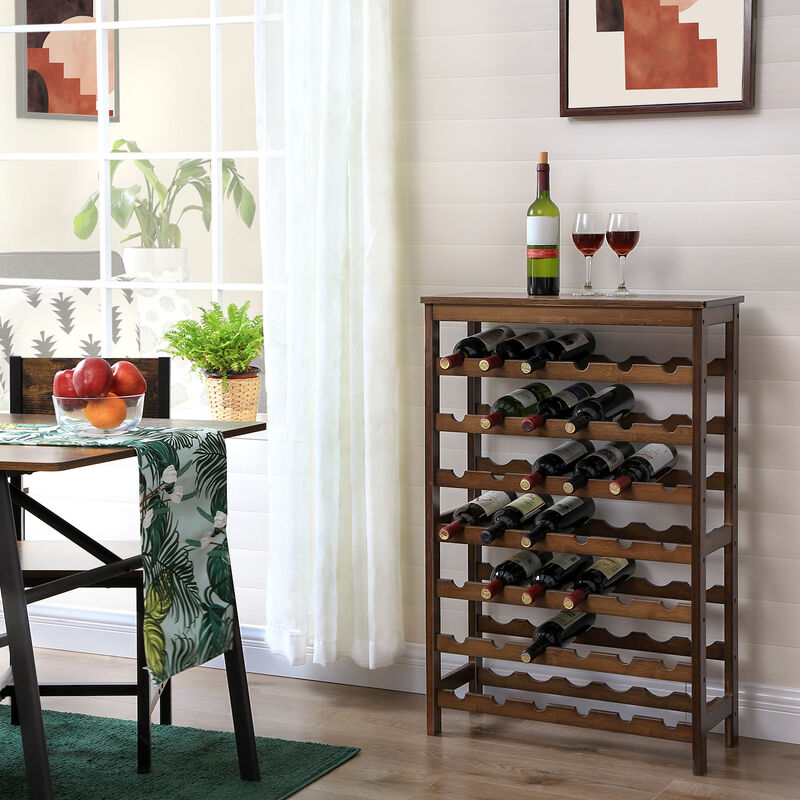 Free-Standing Floor Wine Rack - Stylish and Functional Storage Solution for Your Wine Collection