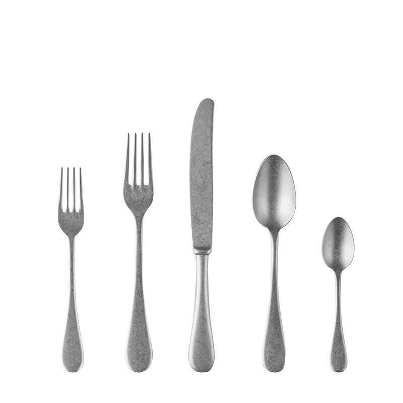 Vintage 5-Piece Flatware Set in Silver