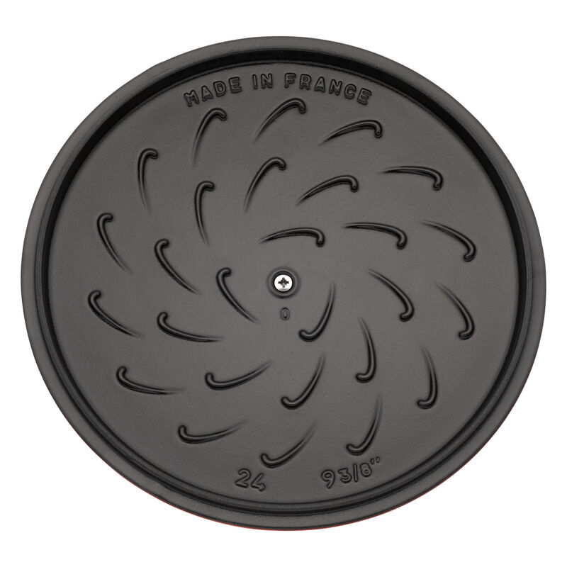 Staub Cast Iron 3.75-qt Essential French Oven with Dragon Lid - Matte Black