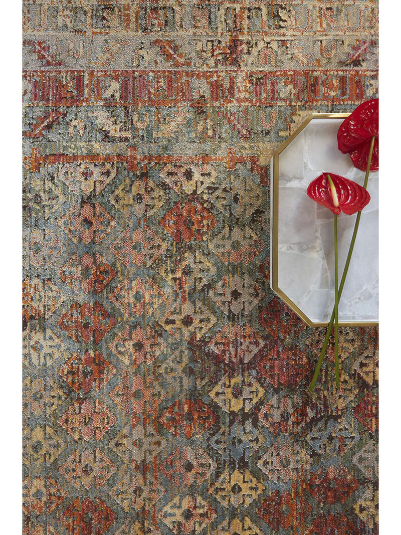 Javari JV03 Slate/Berry 7'10" x 10' Rug