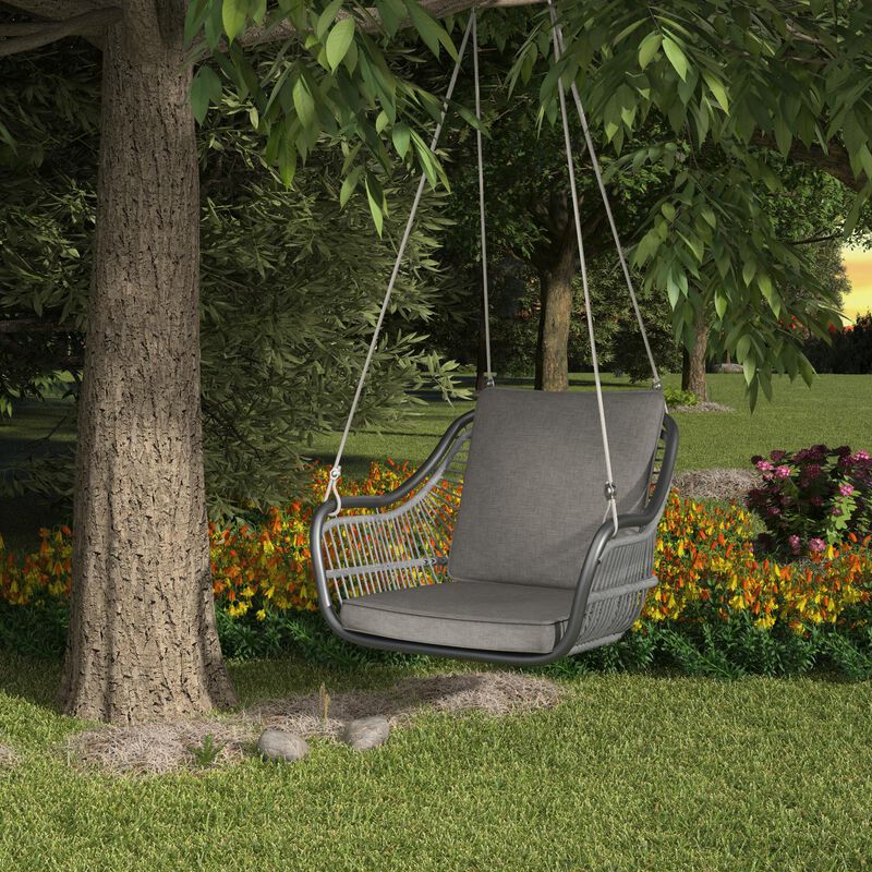 Modern Swing with Seat and Back Cushions
