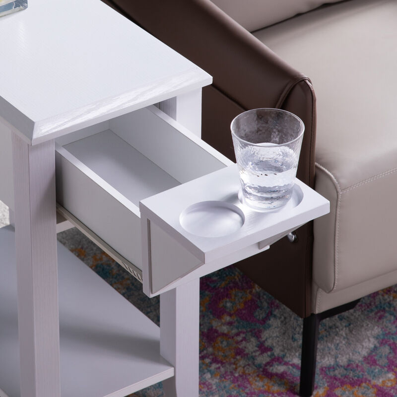 Chairside Table White