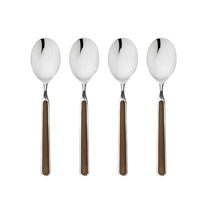 Fantasia 4-Piece American Coffee Spoon Set in Tobacco