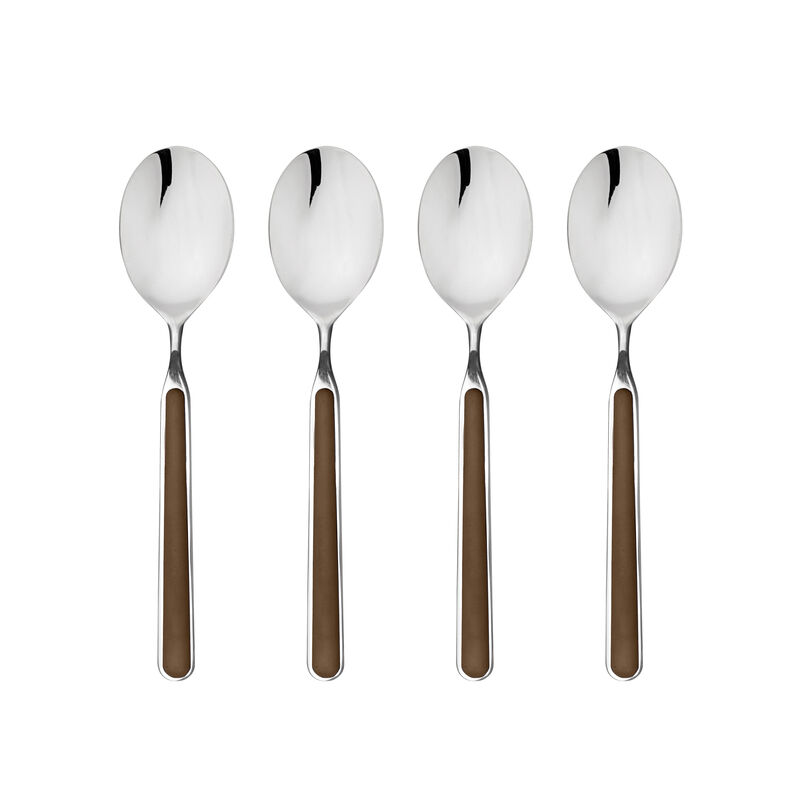 Fantasia 4-Piece American Coffee Spoon Set in Mustard