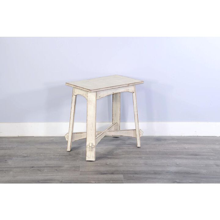 Sunny Designs White Sand Chair Side Table