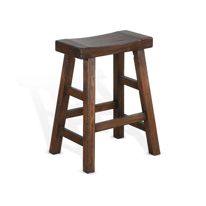 Sunny Designs Counter Saddle Seat Stool, Wood Seat