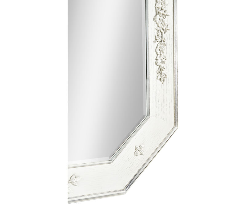 White Parhelion Carved Mirror