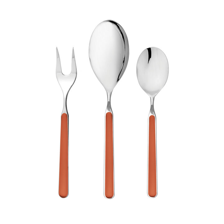 Fantasia 3-Piece Serving Set in Rust